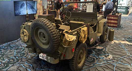 An older army jeep